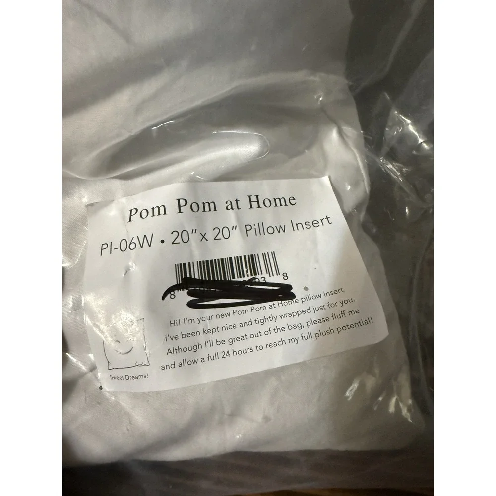 NEW $Pom Pom At Home Accent Pillow‎ Insert 20